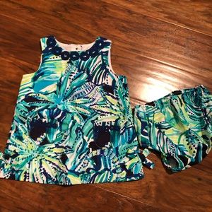 Lilly Pulitzer Baby Dress with Diaper Cover